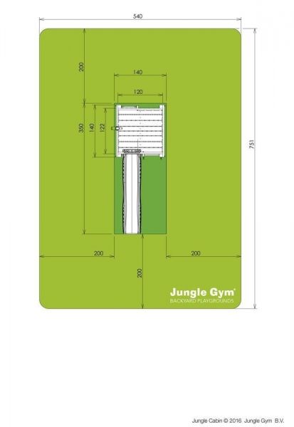 Jungle Gym Cabin kerti játszótér
