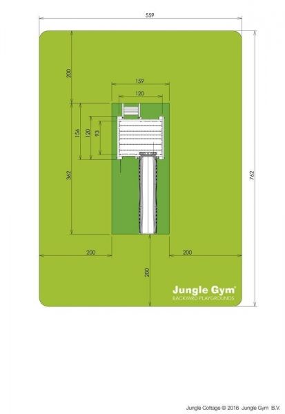 Jungle Gym Cottage kerti játszótér