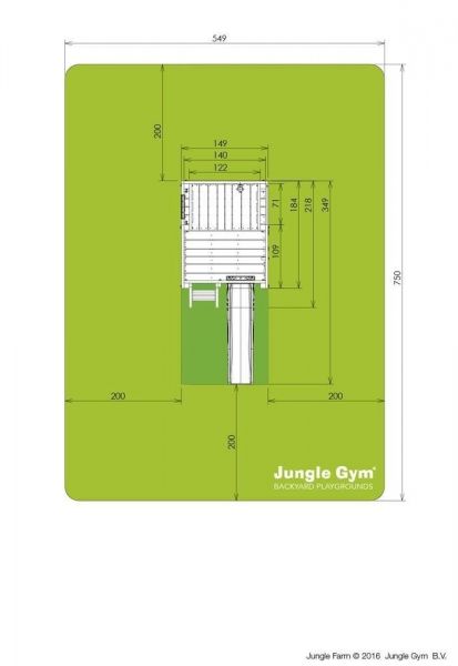 Jungle Gym Farm kerti játszótér