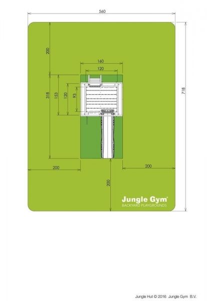 Jungle Gym Hut kerti játszótér