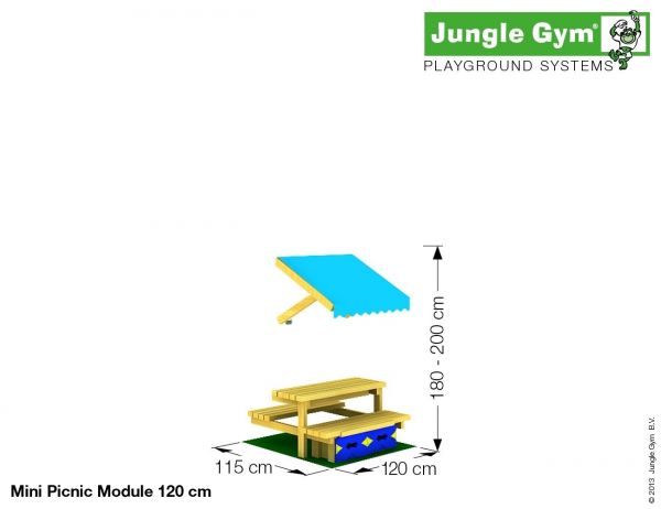 Jungle Gym Mini Picnic kerti játszótér modul 120