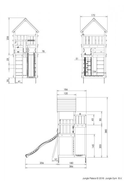 Jungle Gym Palace kerti játszótér