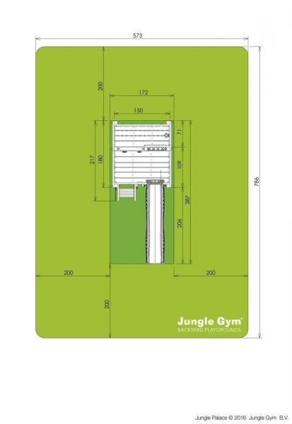 Jungle Gym Palace kerti játszótér
